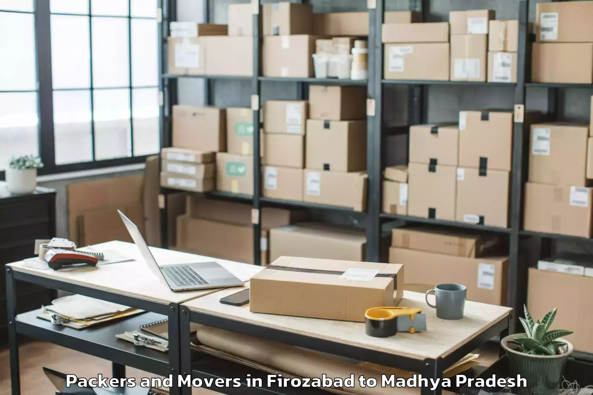 Reliable Firozabad to Kukshi Packers And Movers